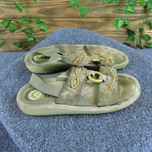 Earth Women's Nile Gladiator‎ Brown Leather Sz 8.5 Wide Used 2025 - Picture 3 of 6